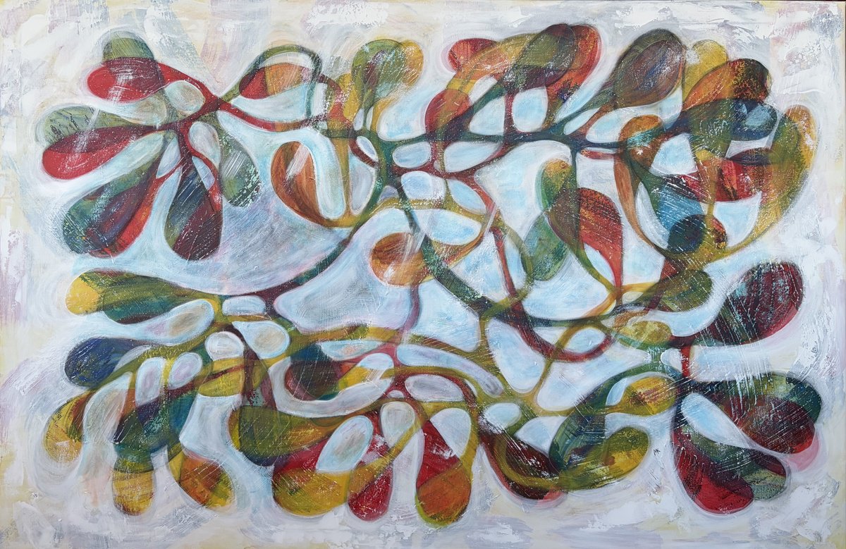  Polka By Maarit Korhonen, 55 X 36, Artwork For Sale On Artfinder