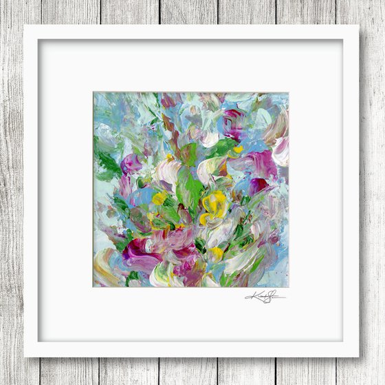 Floral Fall 1 - Floral Abstract Painting by Kathy Morton Stanion