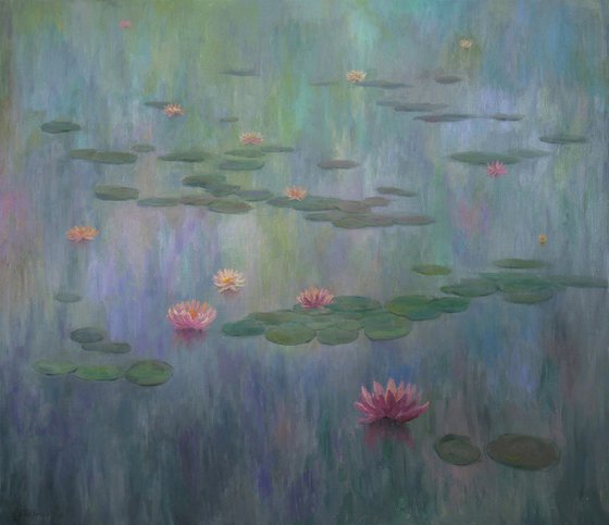 Water Lilies - Water Lilies large painting