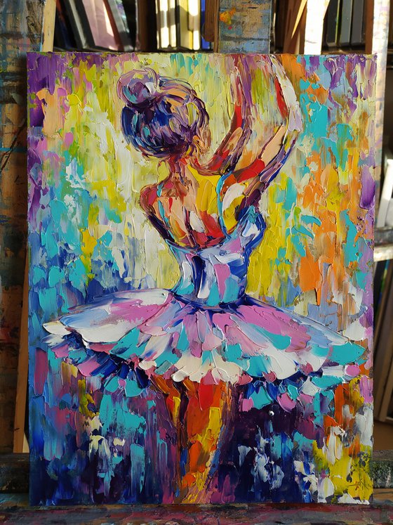 Ballet atmosphere - ballerina, ballet, ballet oil painting, woman body, ballerina oil painting, ballerina tutu,  ballet dancers, ballet oil painting, woman oil painting