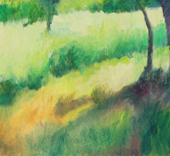 Barn Through the Trees
