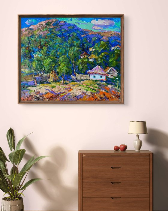 A village in a valley