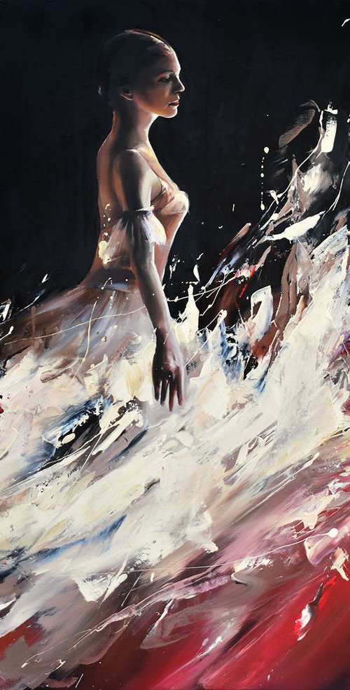 Figure in dark by Vanessa Poutou