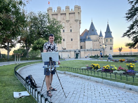 Golden Evening in Segovia