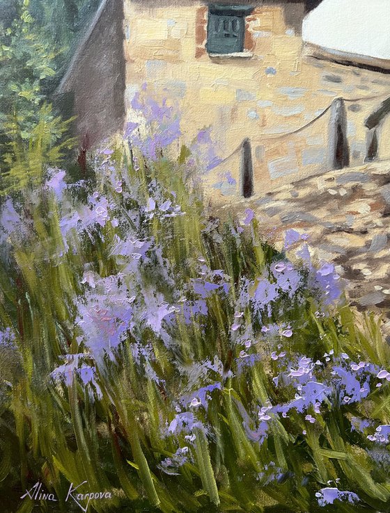 Purple blooms