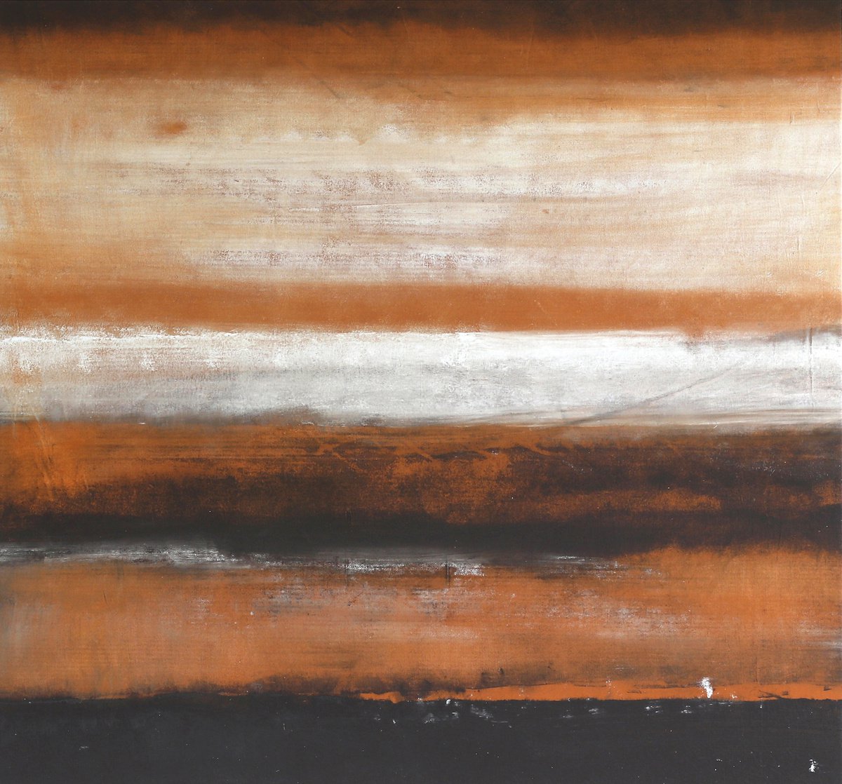 Abstract Acrylic Painting By Rokas Berziunas, 57 X 53", No. 19-11 (145 X 135 Cm), Original Artwork