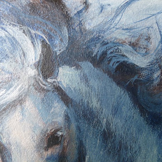 Blue horse