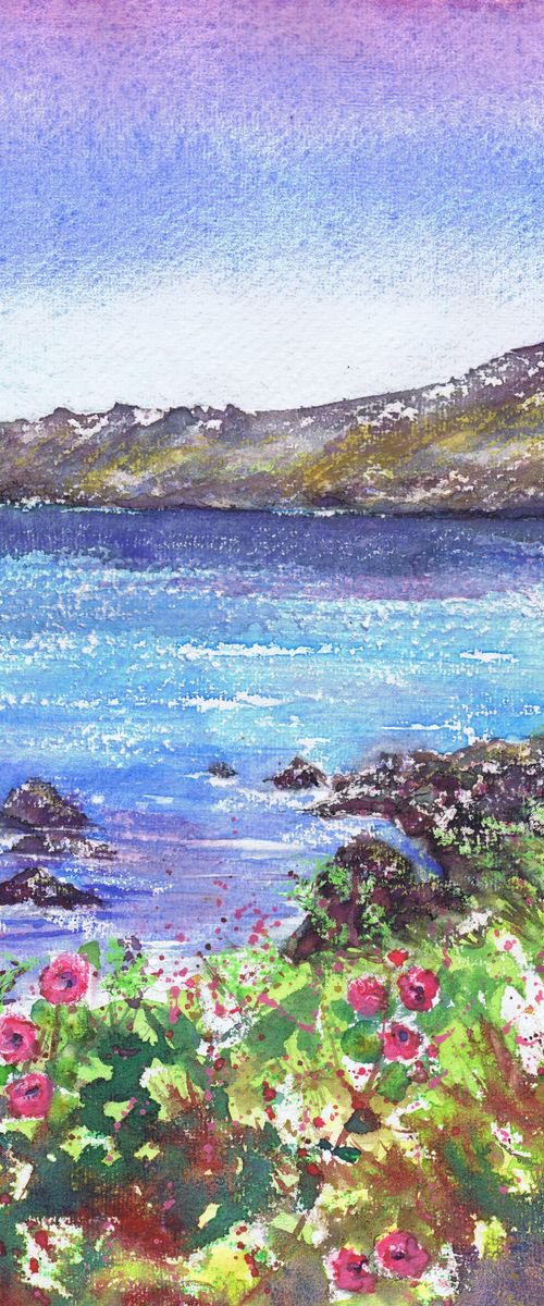 Across the Bay, Coverack by Michele Wallington