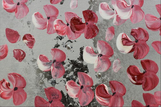 New Romance II - Abstract - Acrylic Painting - Canvas Art - Wall Art - Flower Painting - Ready to Hang