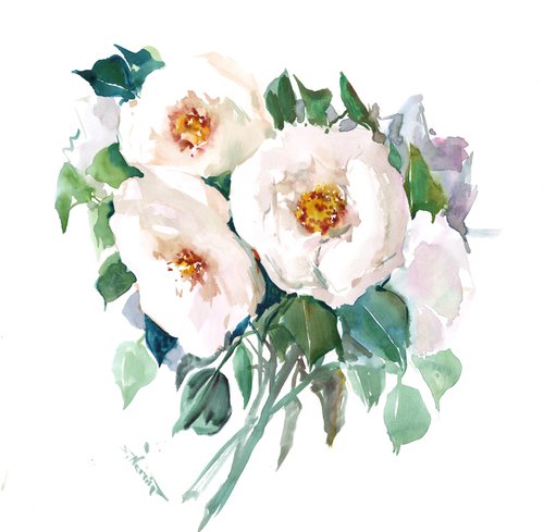 White Roses by Suren Nersisyan