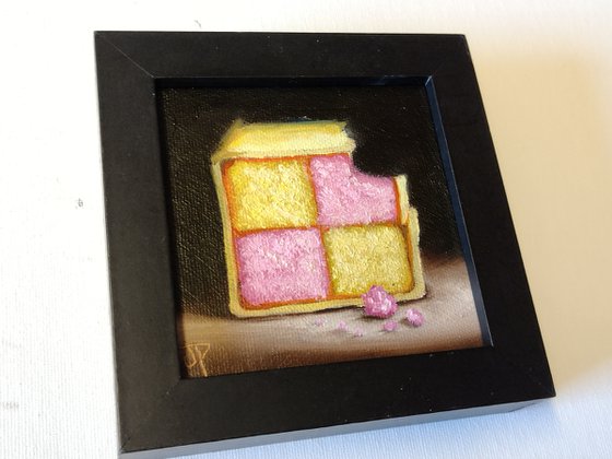 Little Battenberg slice Cake still life