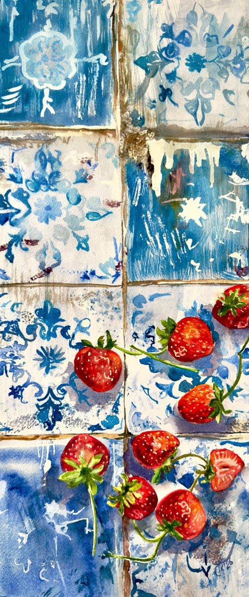 Portuguese Harvest - Sweet Strawberries by Irina Kurganskaya