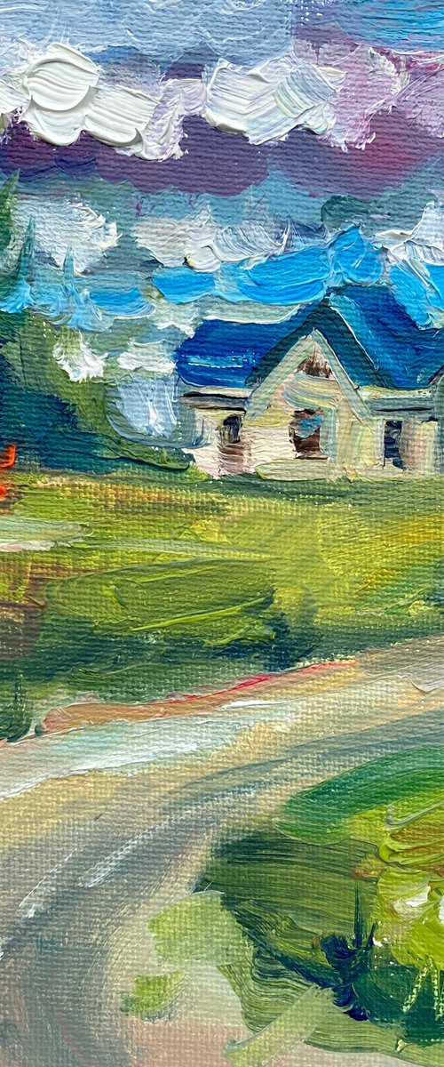 Country Road and Old house by Natalia Miasnikova