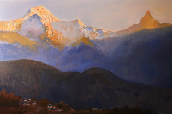 Sunrise above the Himalayas