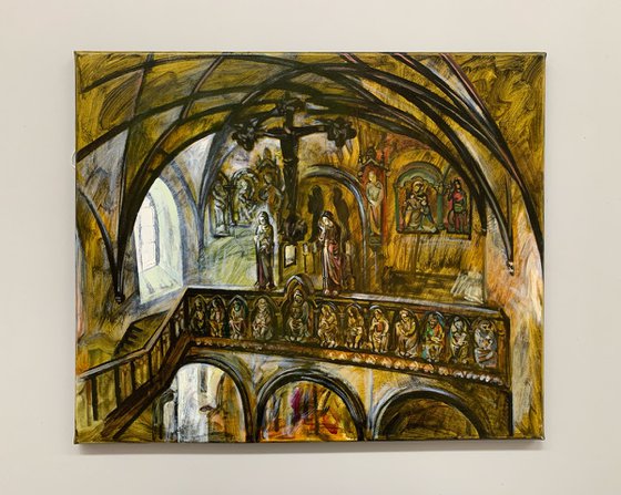 Church Interior in Landshut