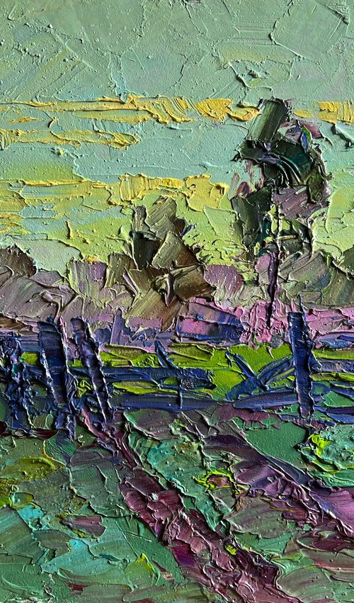 It's Getting Dark in the Field by Boris Serdyuk