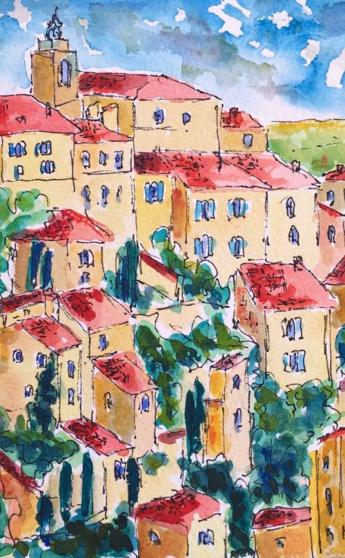 Gordes - Village in Provence by Cristina Stefan