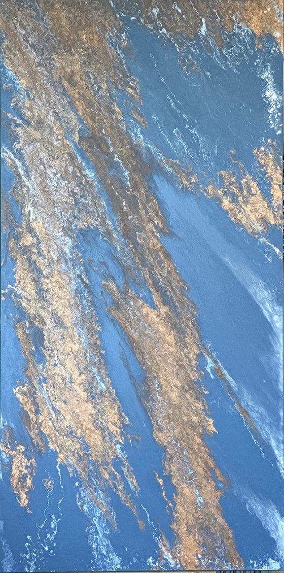 Filón — Large Blue Abstract Vertical 160 cm
