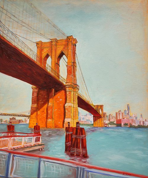 Brooklyn Bridge by Albina Urbanek