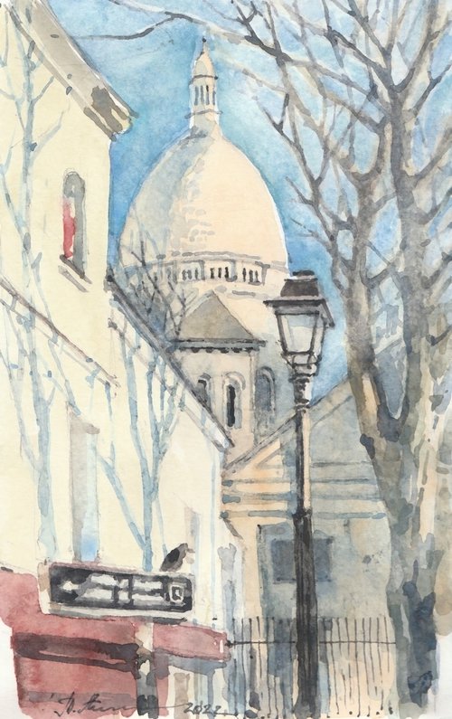 Basilica of the Sacred Heart of Montmartre by Tatiana Alekseeva
