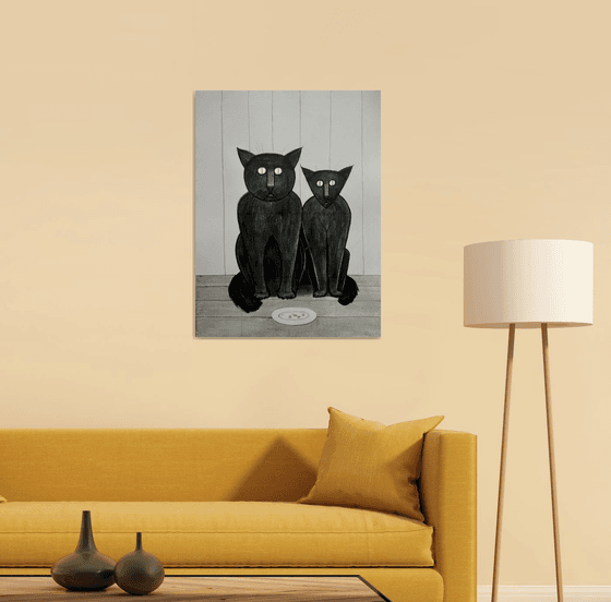 Cat Artwork-The Cat’s Family