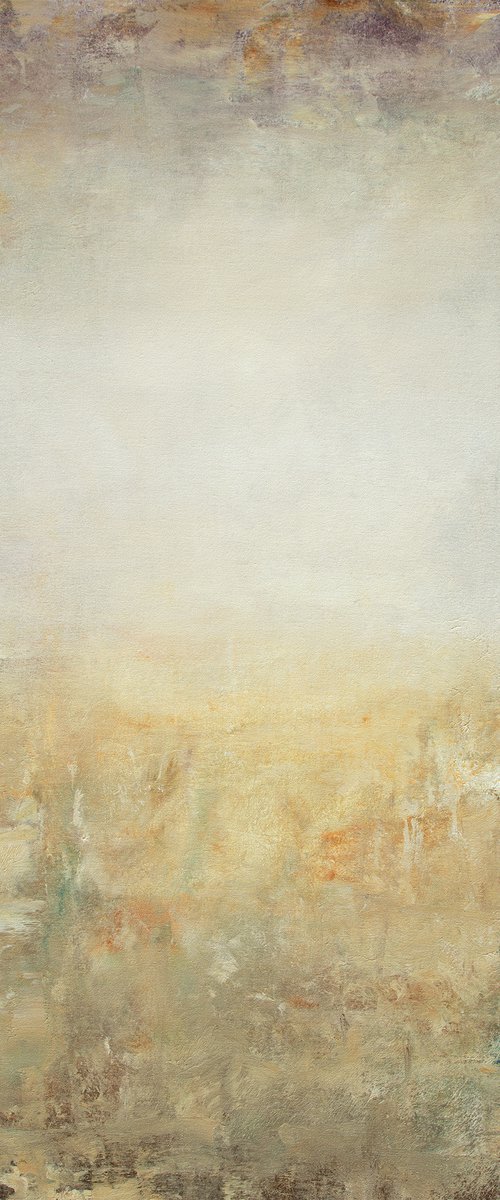 Morning Field 211107, minimalist abstract earth tones by Don Bishop