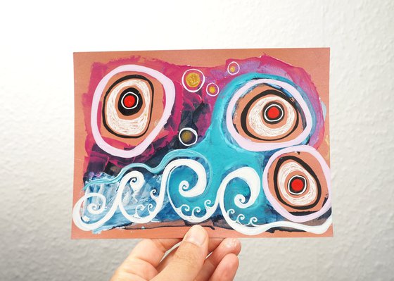 Wild summer ocean - abstract