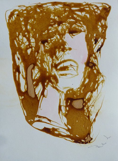 The Brown Portrait 1, 29x21 cm by Frederic Belaubre