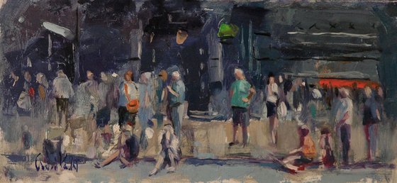 Crowds at Covent Garden
