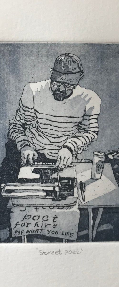Street poet. by Stephen Brook