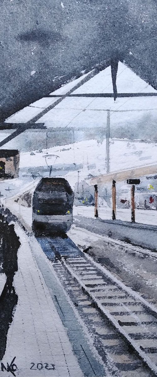 Train from Montreux by Vladislav Urzhenko
