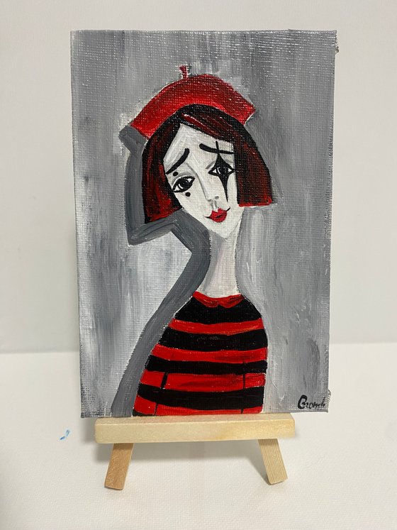 Mime girl miniature