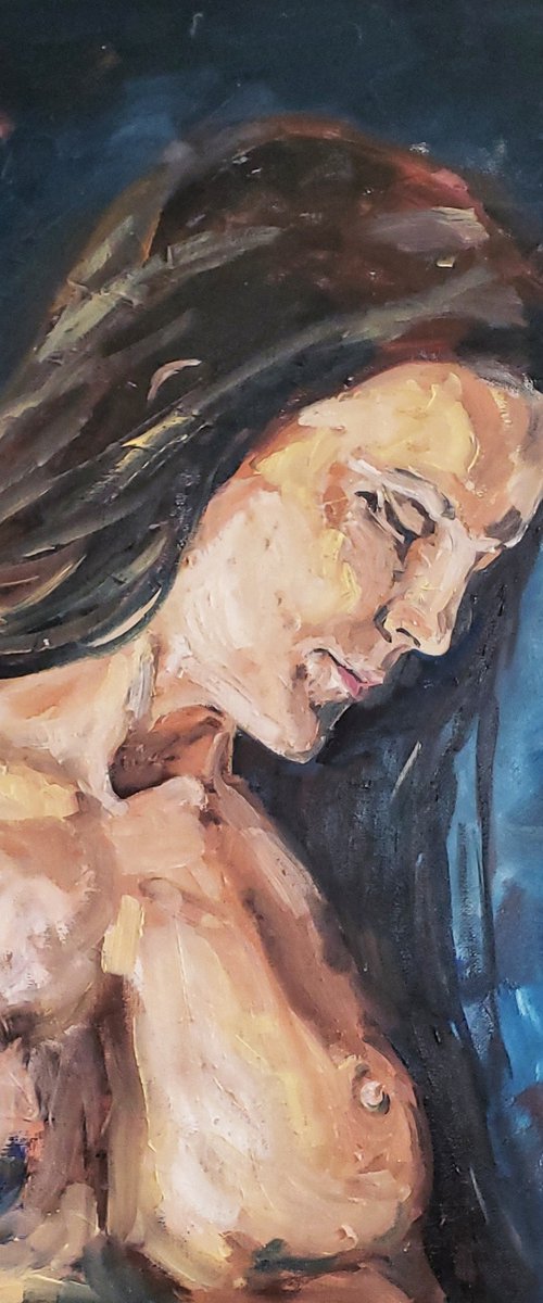 "Self Reflections" - Portrait - Female - Nude by Katrina Case