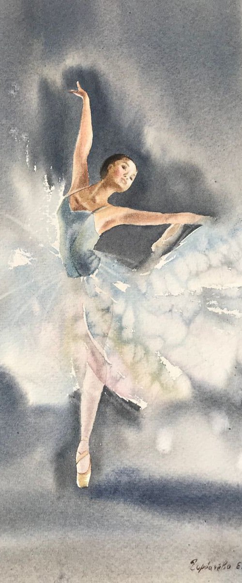 Ballerina in gray by Eugenia Gorbacheva