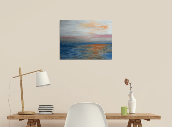 Abstract Seascape Sunset