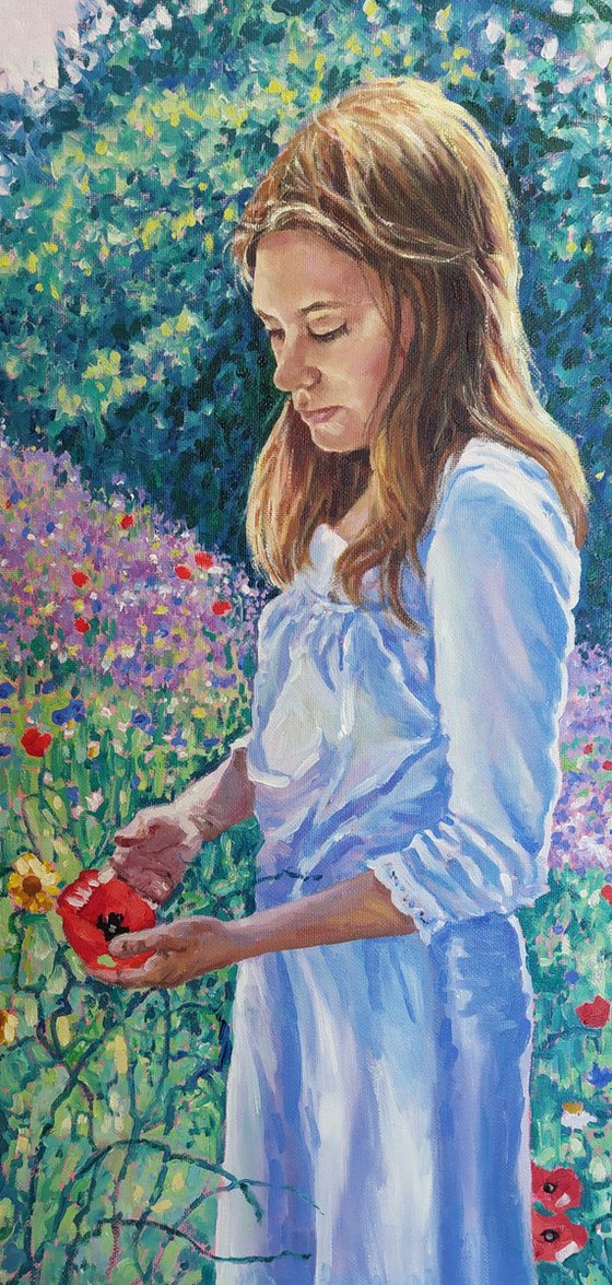 Summer Dreaming - girl in meadow