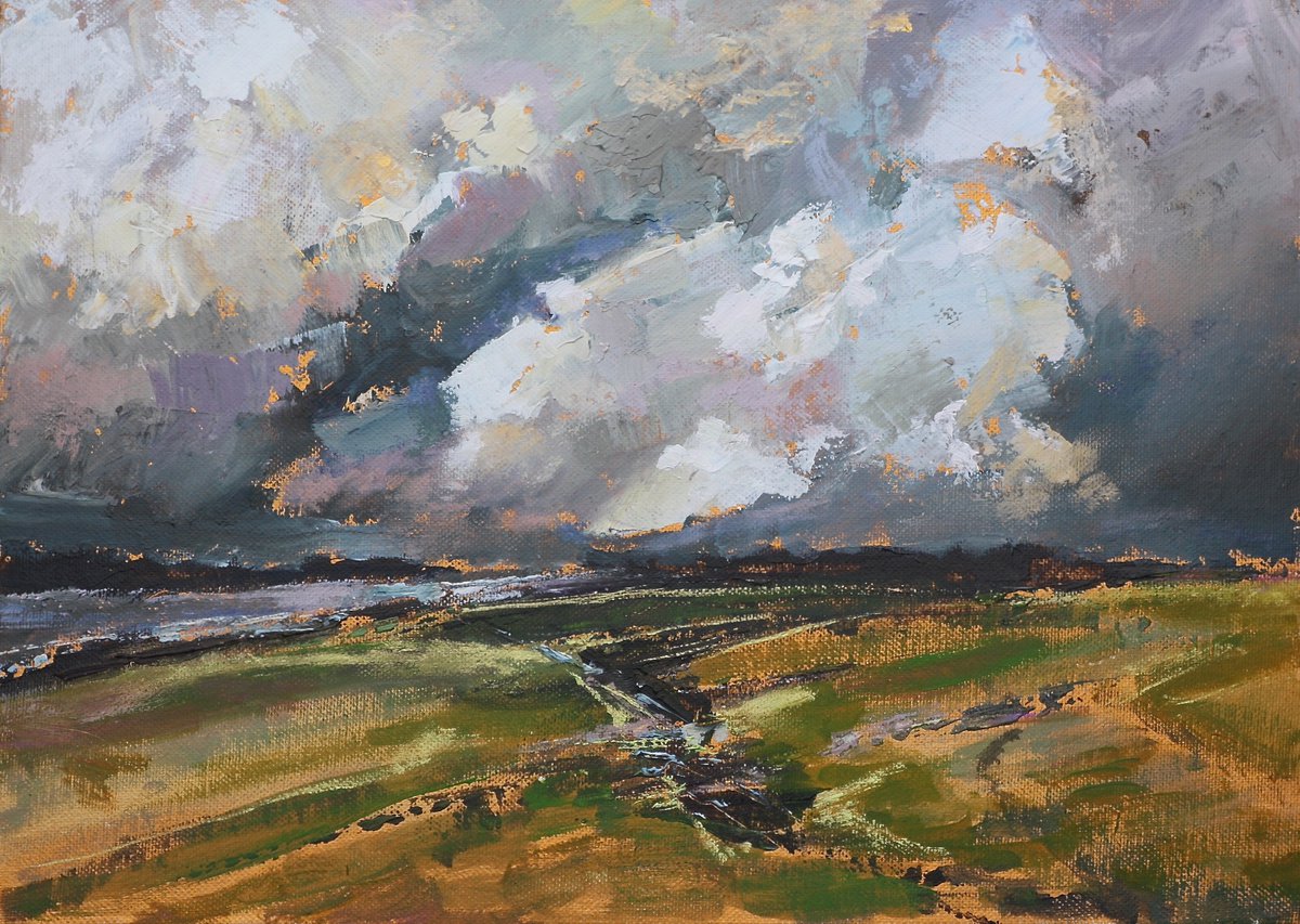 Storm over the East Marshland by Simon Jones