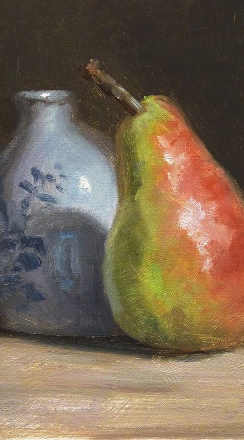 Vase and a Pear by Pascal Giroud