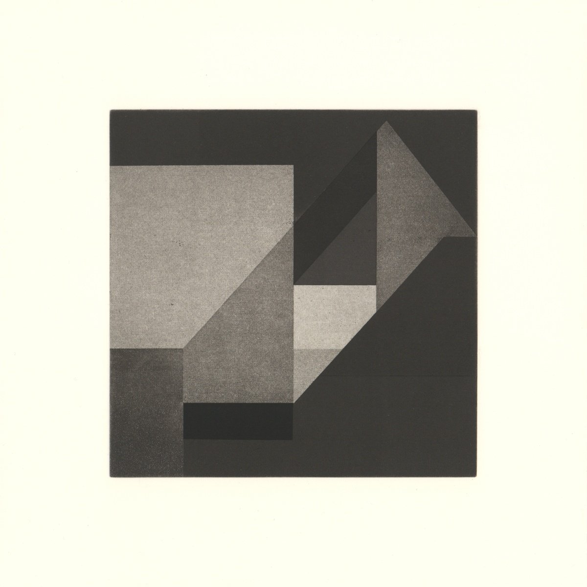 Geometric Abstract Etchings & Engravings By Richard Marsden, 13 X 13", Flim, Original Artwork