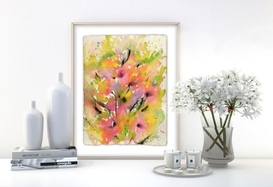 Flowers 51 - Floral Painting by Kathy Morton Stanion