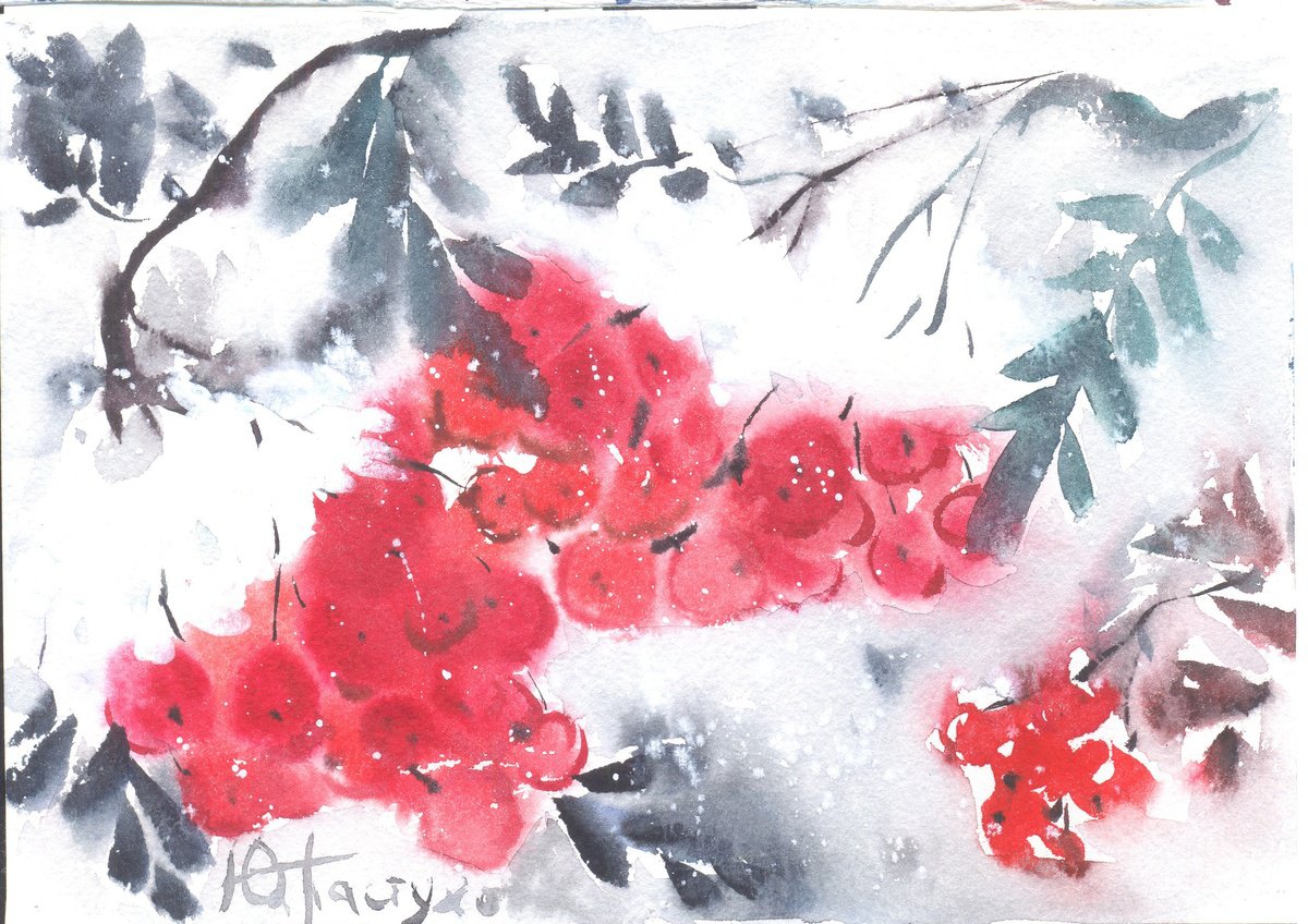 rowanberry in winter 1 by Yuliia Pastukhova