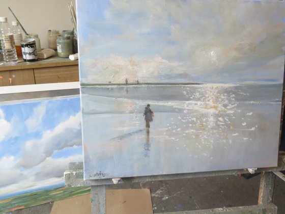 The Shimmer of Sunlight on the Sea