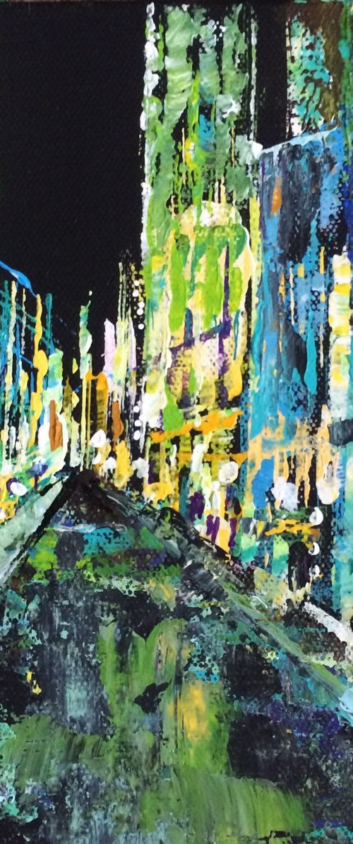 Neon lights (cityscape) by Colette Baumback