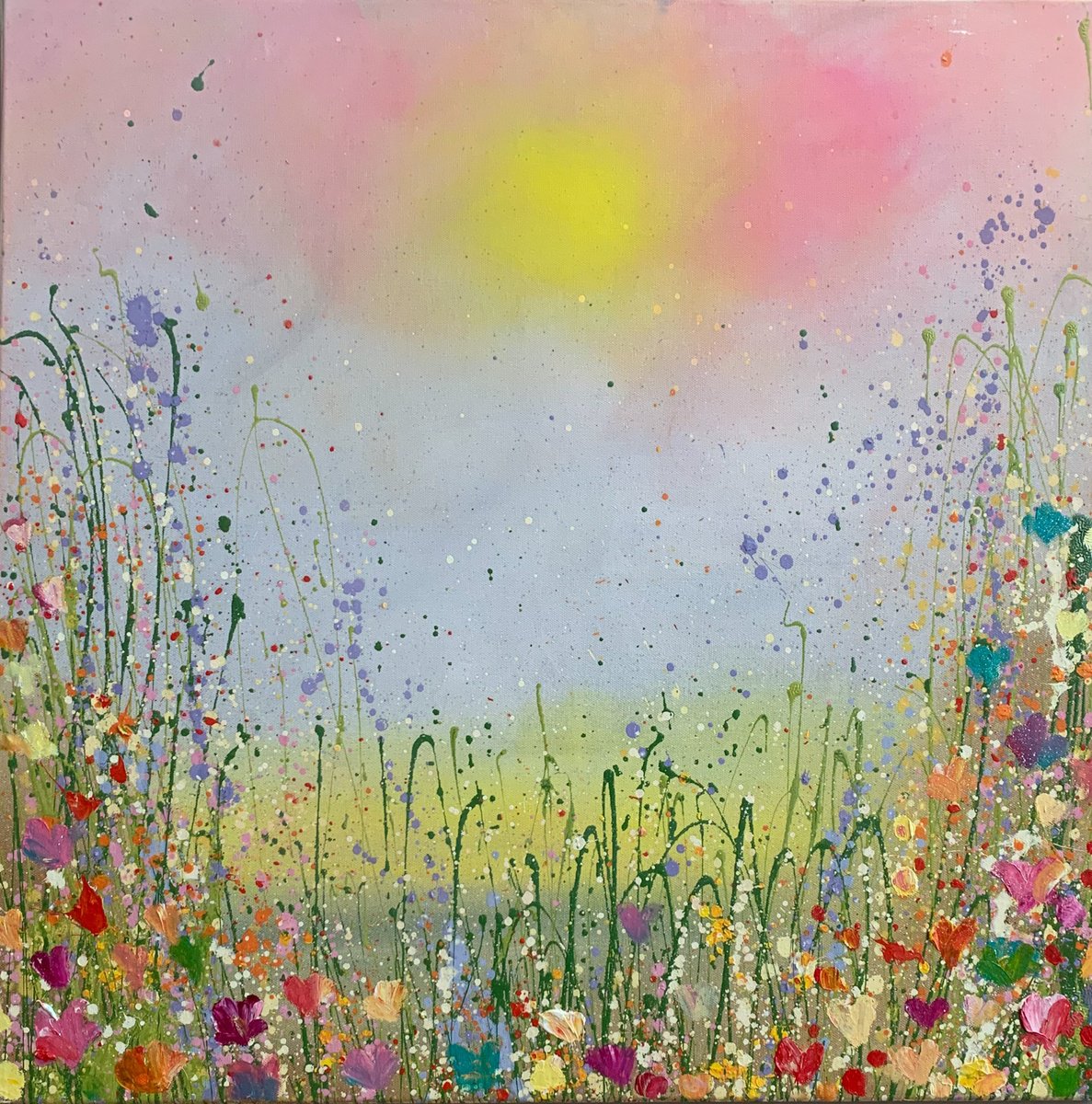 Your Love Brings Sunshine To My Soul By Yvonne Coomber, 28 X 28, Artwork For Sale On Artfinder