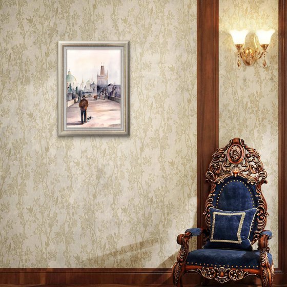 Morning Walk On Charles Bridge