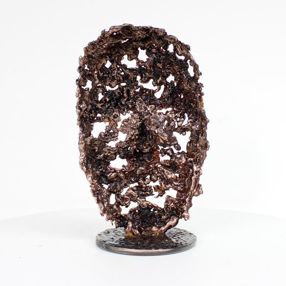 A Tear 96-22 – Bronze Lace Face Sculpture