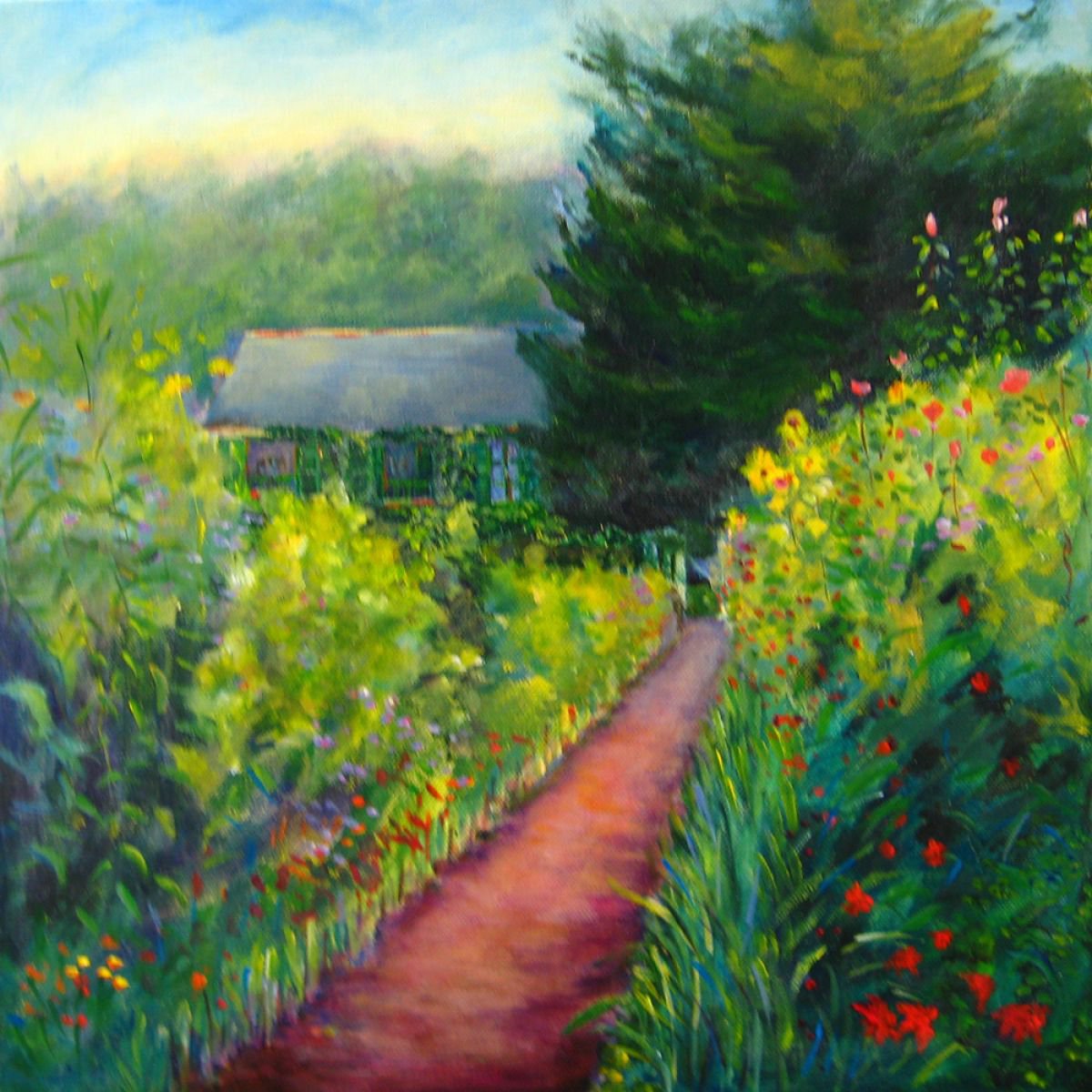 Pathway to Monet`s House by Maureen Greenwood