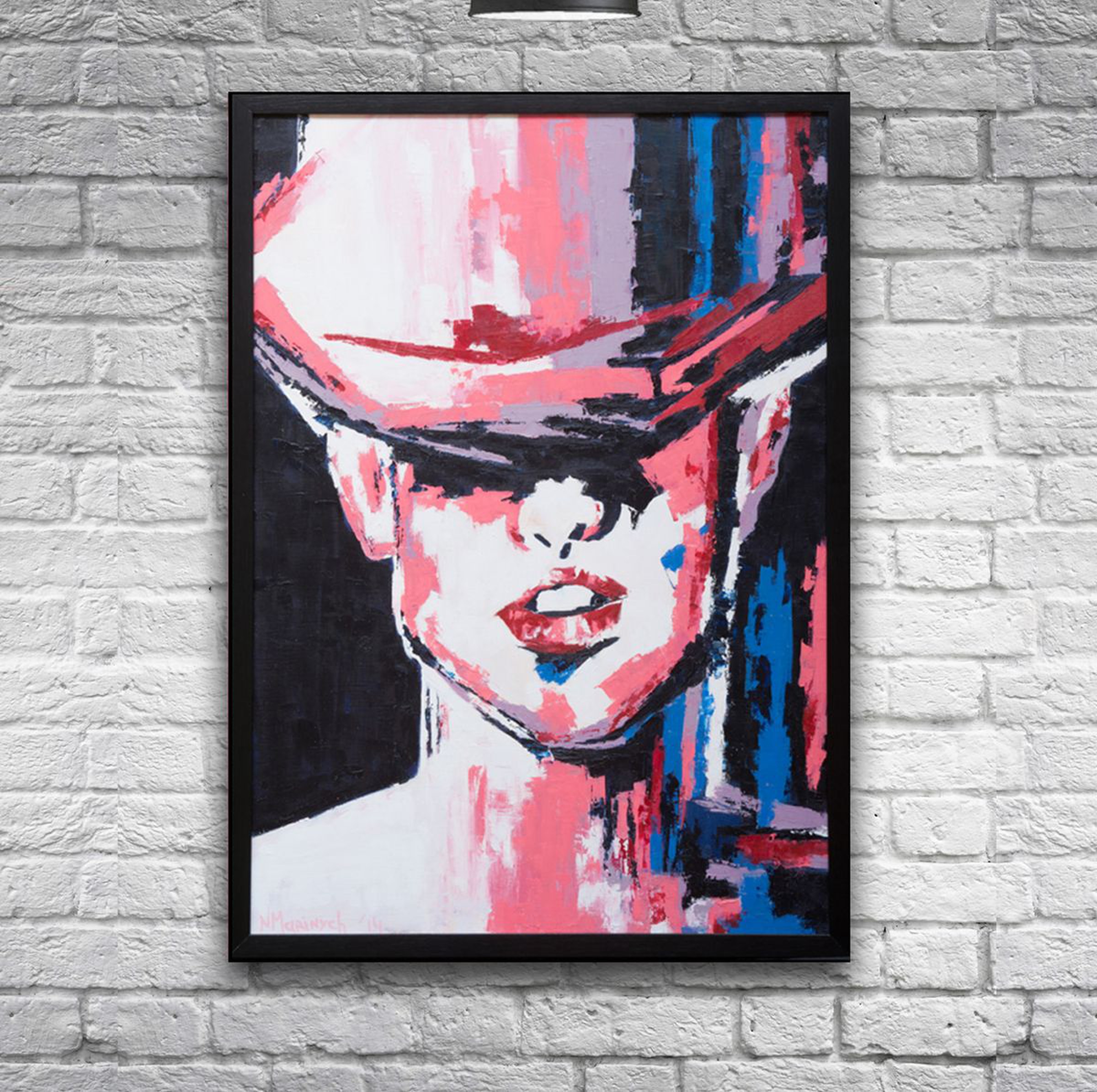 Oil Painting Hand Painted Abstract Portrait To Artfinder