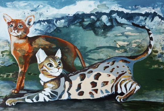 Painting | Acrylic | Cats