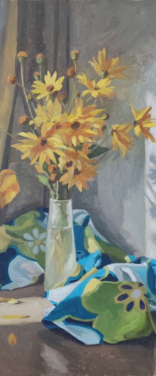 Composition with flowers by Radosveta Zhelyazkova